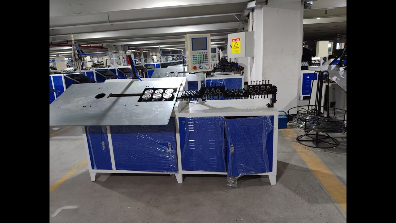 Customized High Efficiency 2D CNC Ø2-6mm Wire Double Head Hook Bending Machine with Gripper