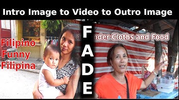 FFmpeg Intro image fade in video fade out to outro image Code Below