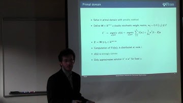 Mark Eisen presents "Quasi-newton Methods for Distributed Optimization"