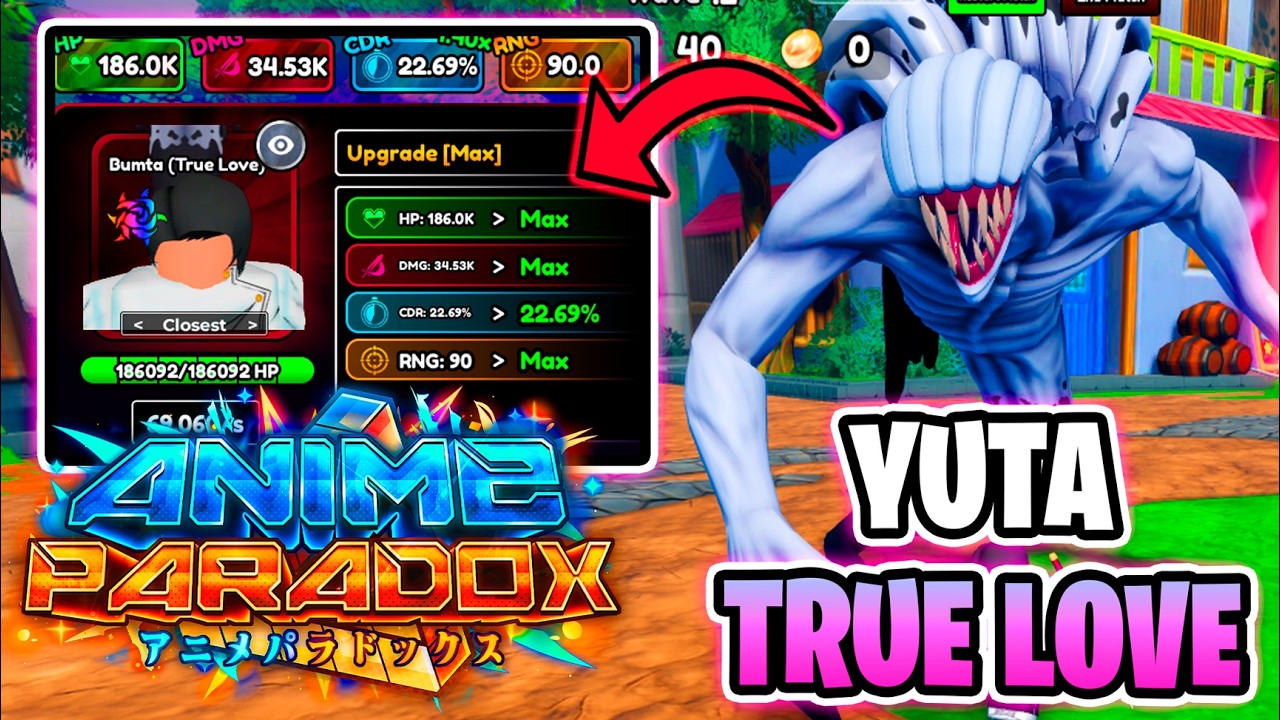 NUEVO YUTA SECRET en ANIME PARADOX 🚀 [NUEVO CODE]