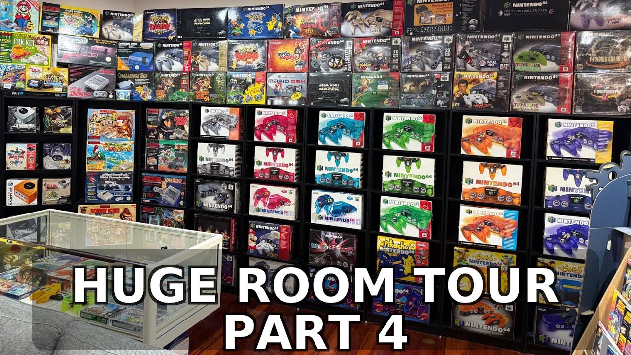 HUGE* Nintendo Room Tour (part 4) - YouTube