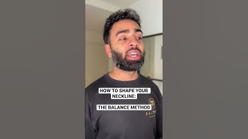 How To Shape Your Neckline Beard #shorts #asmr