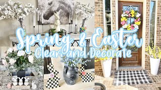 SPRING CLEAN AND DECORATE WITH ME / EASTER DECORATING IDEAS / SPRING CLEANING MOTIVATION