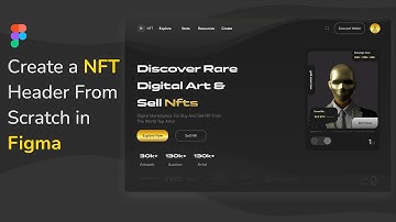 NFT Website Header Design From Scratch In Figma | UI Trend 2021  UI Design Tutorial | Figma Tutorial