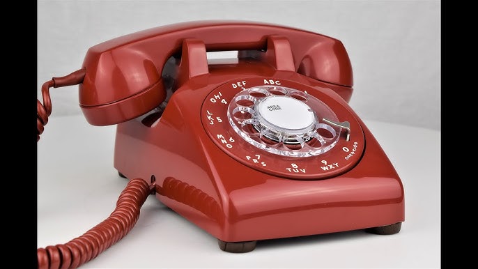 Corded Retro Phone, TelPal Red 80's Classic Telephone/Landline Phone/Wired  Antique Telephone for Home/Office/Hotel