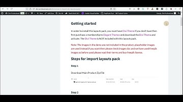 How to import Divi Layouts Pack?
