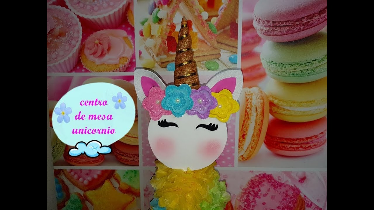 CENTRO DE MESA UNICORNIO/ UNICORN CENTERPIECE