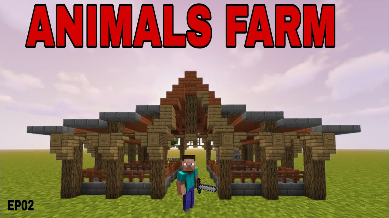 How To Make A Animal Farm In Minecraft MAKING ANIMAL FARM IN MINECRAFT #minecraft - YouTube