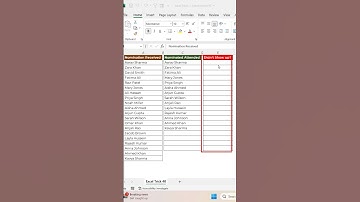 Excel-truc 48 - Hoe u twee lijsten vergelijkt en de ontbrekende items vindt #shorts #exceltricks