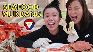 SEAFOOD MUKBANG! (Nasipit si Mom?!) | Kristine Estacio