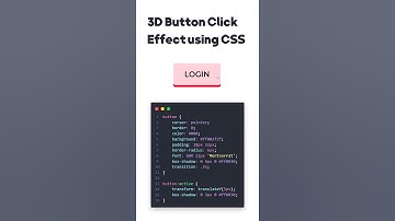 3D button click Effect using CSS #coding #codexbaba @Codexbaba #webdesign