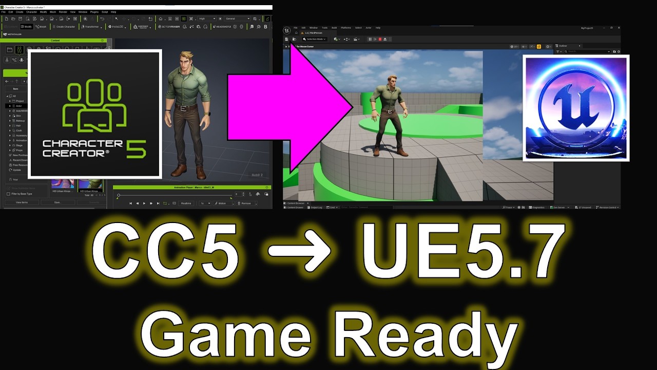 Character Creator 5 (CC5) to Unreal Engine 5.7 FULL Workflow | Player ...