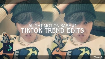 Tiktok trend edits preset base #1 || Alight Motion (Qr Code + Link + xml)