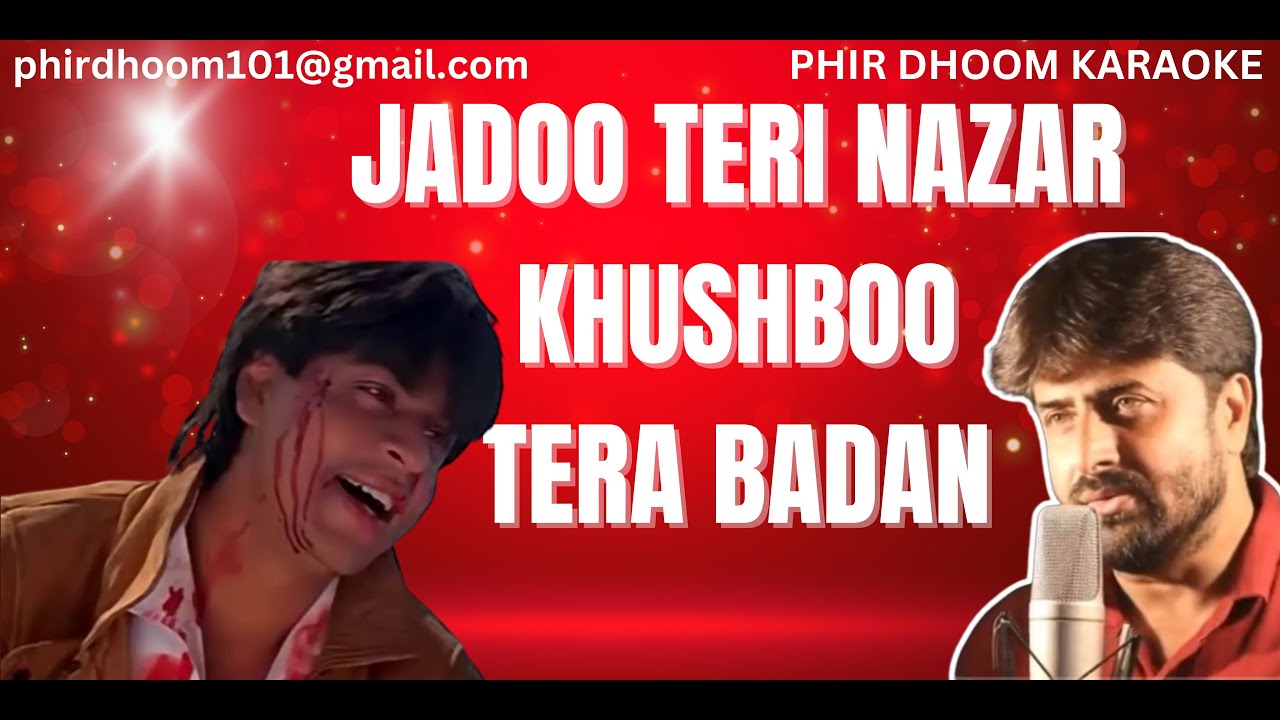 🎤 Jadoo Teri Nazar Khushboo Tera Badan Karaoke | Darr Movie | Bollywood Karaoke 🎶
