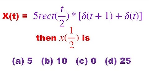 How to Find Convolution between Signals | solved problem |  rectangular function