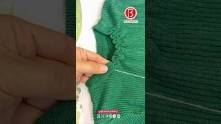The collar and cuffs are too big; altering them with lace trim would look beautiful.