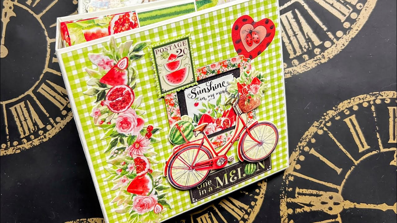 Interactive 6x6 Mini Album Tutorial | Part 1 | Pop-Up Box Pages & Summer Fun! Graphic 45