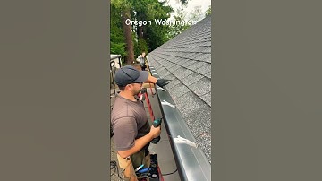 Professional Premium Gutter Installation #gutters #rain #diy #shorts #youtubeshorts