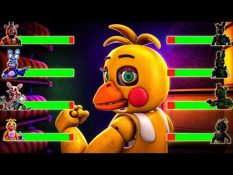 FNaF Movie 2 VS Hoaxes WITH Healthbars (SFM Animation)