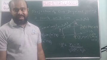 Projection of line segment on a line