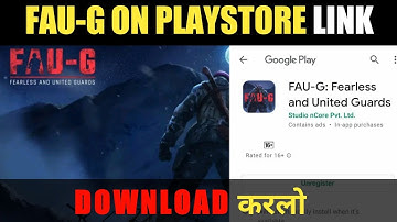 FAU-G GAME OFFICIAL PRE -REGISTRATION LINK HERE / DOWNLOAD NOW FROM PLAY STORE | HIDNI (हिंदी )