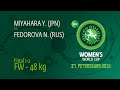 48 kg - Yu MIYAHARA (JPN) df. Nadezhda FEDOROVA (RUS), 14-6