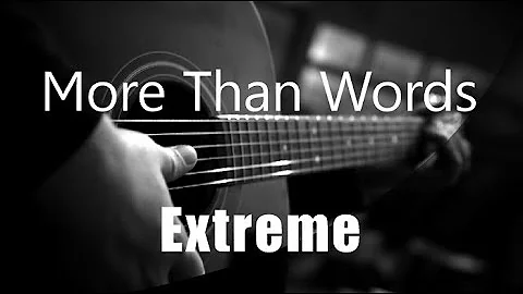 More Than Words - Extreme ( Acoustic Karaoke )