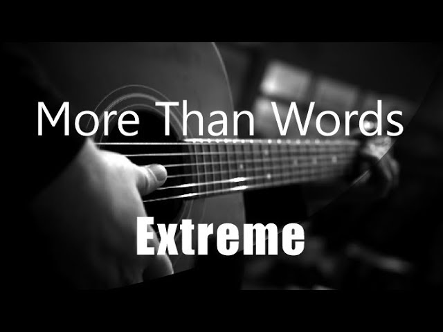 More Than Words - Extreme ( Acoustic Karaoke ) class=