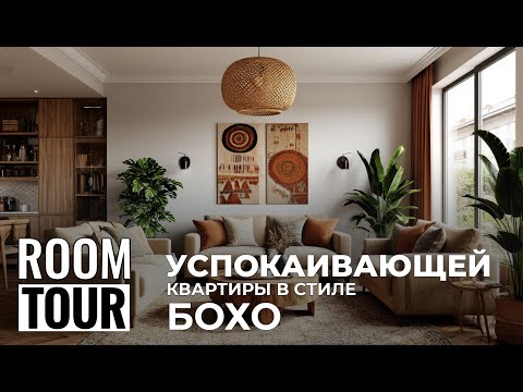 ROOM TOUR: Успокаивающая квартира в стиле БОХО #RoomTour #бохосиль #бохо #cusenus