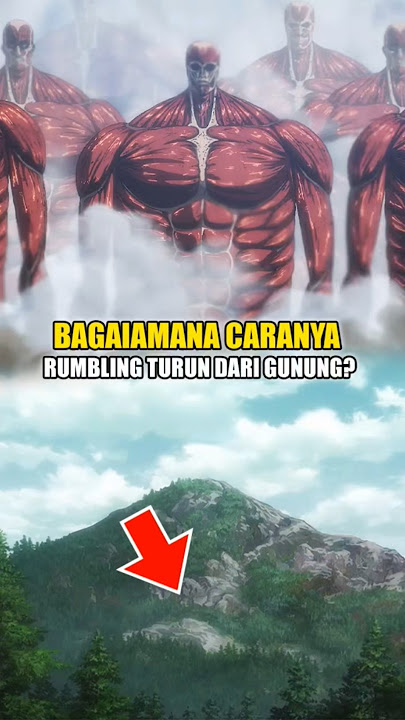 How to Rumbling Down the Mountain? #attackontitan #eren #shingekinokyojin #walltitan #rumbling #s...