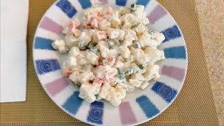 ENSALADA RUSA, RECETA FÁCIL DE PREPARAR!!