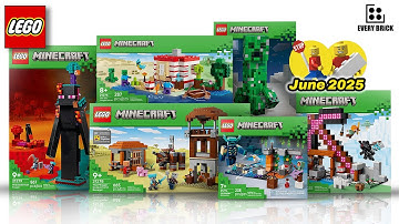 LEGO Minecraft June 2025 Sets - Speed Build (60fps)