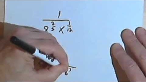 Simplifying Expressions Containing Rational Exponents, part 1 070-16a