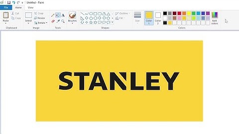 How to draw the Stanley logo using MS Paint | How to draw on your computer