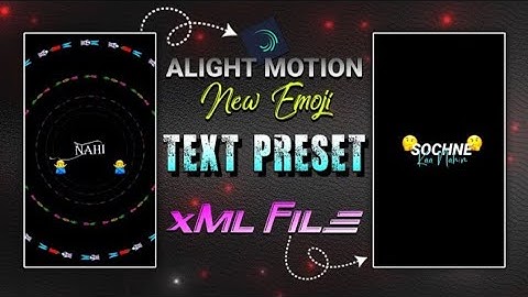 New Viral Emoji Text Animation Video Editing😻trending video editing || Text effect alight motion