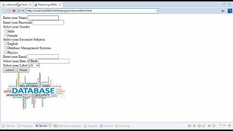 Java Servlets III - HTML 5 Basics for Java Servlets and JSP - HTML Hyperlink - Form - Input -CSE1007