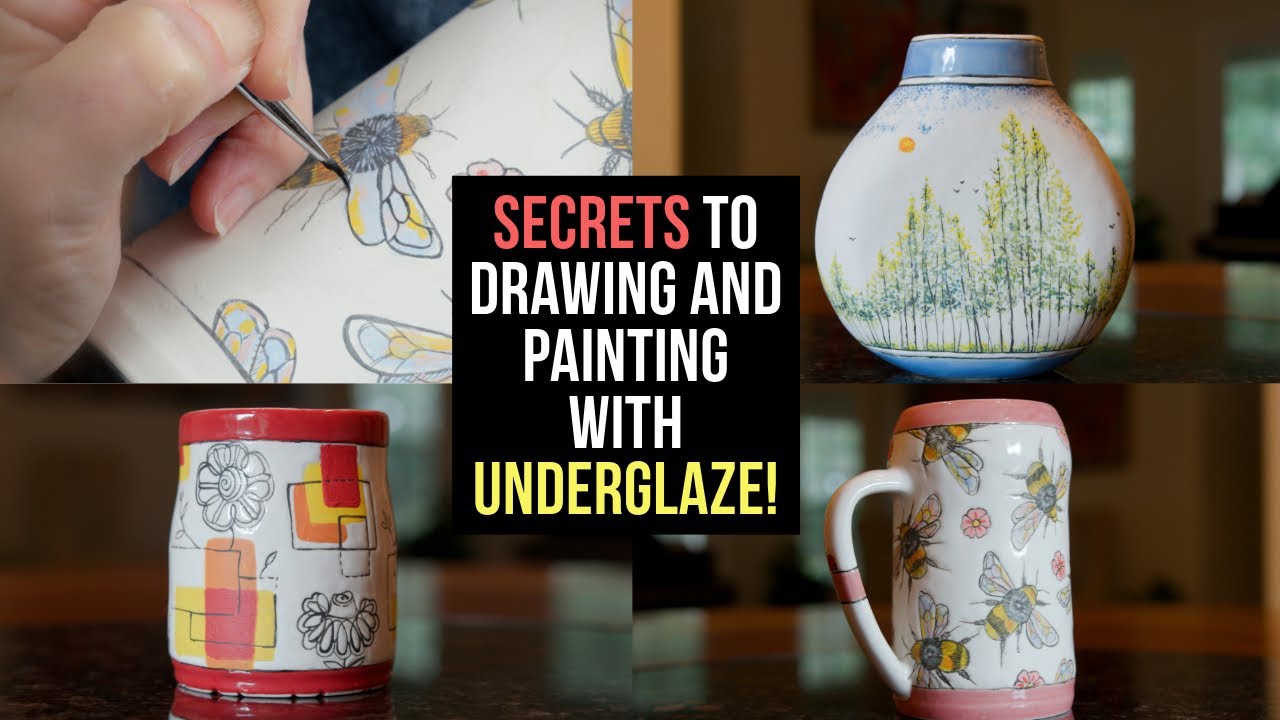 Урок подглазурной росписи - ЭТО МОЖЕТ СДЕЛАТЬ ЛЮБОЙ!