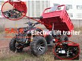 Vicoo 4*4 250cc Gasoline Quad farm atv quad  for sale Shaft Drive with Big Electric Trailer