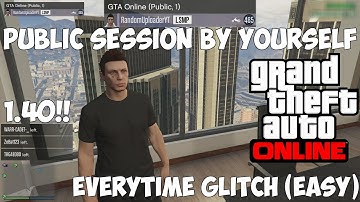 GTA 5 Online - Solo Public Session By Yourself Glitch (EASY) (PS4 Only!)
