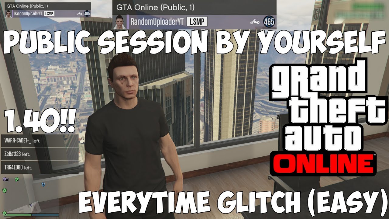 GTA 5 Online Solo Public Session By Yourself Glitch (EASY) (PS4 Only