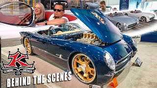 DAVE KINDIG Cruising in the CF1 Corvette Roadsters @ SEMA 2021 & 2022  Debuts ALL NEW DESIGNS!