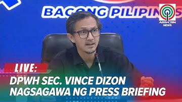 LIVE: DPWH Sec. Vince Dizon holds press conference | September 12