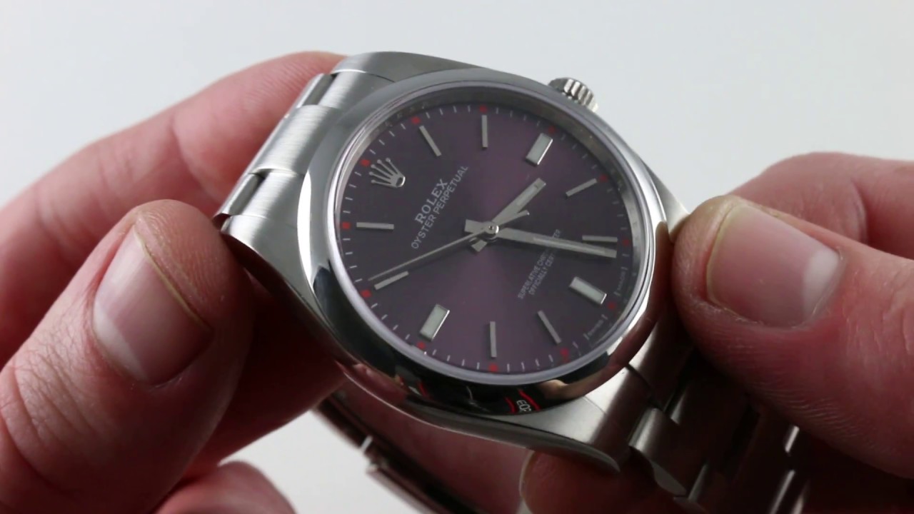 rolex oyster perpetual 39 purple