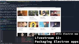 BPJS: Electron app - Livestream 12 - Packaging Electron.js app screenshot 1