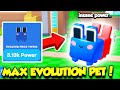 REACHING MAX EVOLUTION IN THE NEW PET SIMULATOR! *Pet Evolution Simulator* (Roblox)