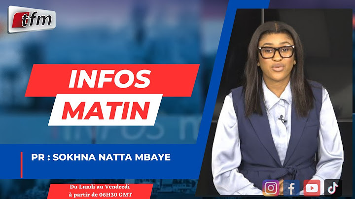 🚨 🚨 TFM LIVE :  Infos Matin  - Pr : Sokhna Natta MBAYE - 26 Mai 2025