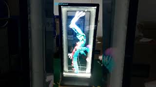 3D holographic portrait solution.3pcs 3D hologram video wall solution.3dhologramfan 3dhologram