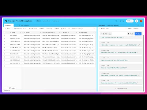 Generate AI Content for Multiple Columns in Airtable (Custom Script)