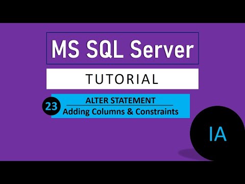 23. ALTER STATEMENT (Part I - Add new columns in an existing table) | SQL Server Tutorial in Hindi