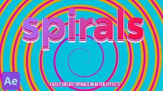 Create Mesmerizing Spirals in After Effects FAST!💫 No Plugins. After Effects Tutorial